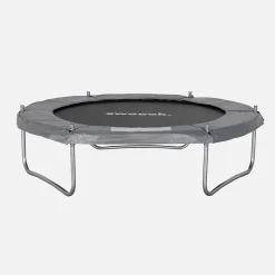 Trampoline rond 180cm gris avec filet de protection