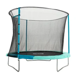 Trampoline rond ouverture igloo en métal D244cm