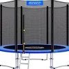 Trampoline Set Complet Filet de sécurité Échelle Protection des Bords Trampoline extérieur Enfants 244cm