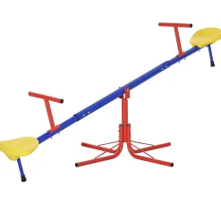 Trébuchet rotatif 360 degrés - balançoire à bascule enfant - multicolore