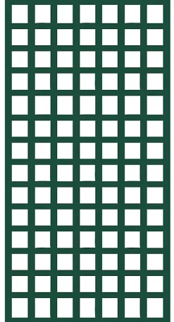 Treillis carré en pin vert 100 x h.197 cm
