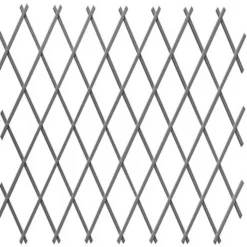 Treillis Plastique 0,5X1,5 M Composition 100% PVC Gris Gardien Des Plantes Résistant Decoration Jardin