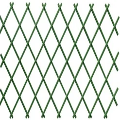 Treillis Plastique 0,5X1,5 M Composition 100% PVC Vert Gardien Des Plantes Résistant Décoration Jardin
