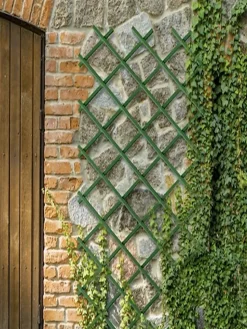 Treillis Plastique 1X2 M Composition 100% PVC Vert Gardien Des Plantes Résistant Decoration Jardin