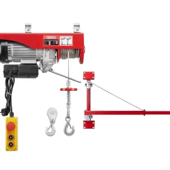 Treuil Electrique et Bras de support de palan électrique,Chevre de Levage 220v 1450W