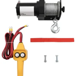 Treuil électrique 12 V 907 kg Télécommande filaire