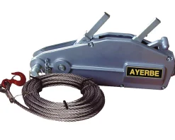 Treuil manuel aluminium cable 8mm capacite max 800kg