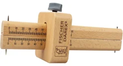 Trusquin de menuisier en bois Fischer Darex l.18.5 cm x L.7.5 cm