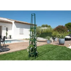 Tuteur - LOUIS MOULIN - 3824 - Métal - Vert Sapin - 200 cm - Fabrication Française