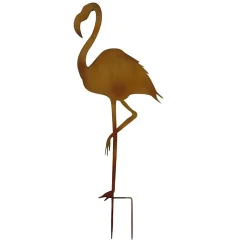 Tuteur silhouette flamant 39x100cm