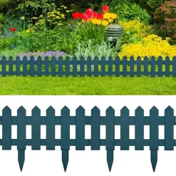 vidaXL Bordures de pelouse 25 pcs Vert 10 m PP 48617