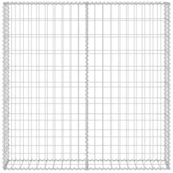 vidaXL Mur à gabion avec couvercles Acier galvanisé 80x20x100 cm