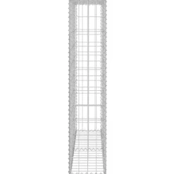 vidaXL Mur à gabion avec couvercles Acier galvanisé 80x20x100 cm