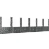 vidaXL Panier de gabion en forme de U avec 7 poteaux Fer 740x20x200 cm