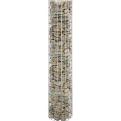 vidaXL Poteau à gabion circulaire Acier galvanisé 30x150 cm