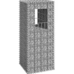 vidaXL Poteau à panier de gabion 40x40x100 cm Fer