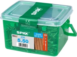 Vis terrasse tête cylindrique torx Spax 5x50mm - 230 pièces