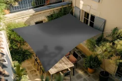 Voile d'ombrage Rivage rectangulaire 3 x 2 m ardoise Jardiline