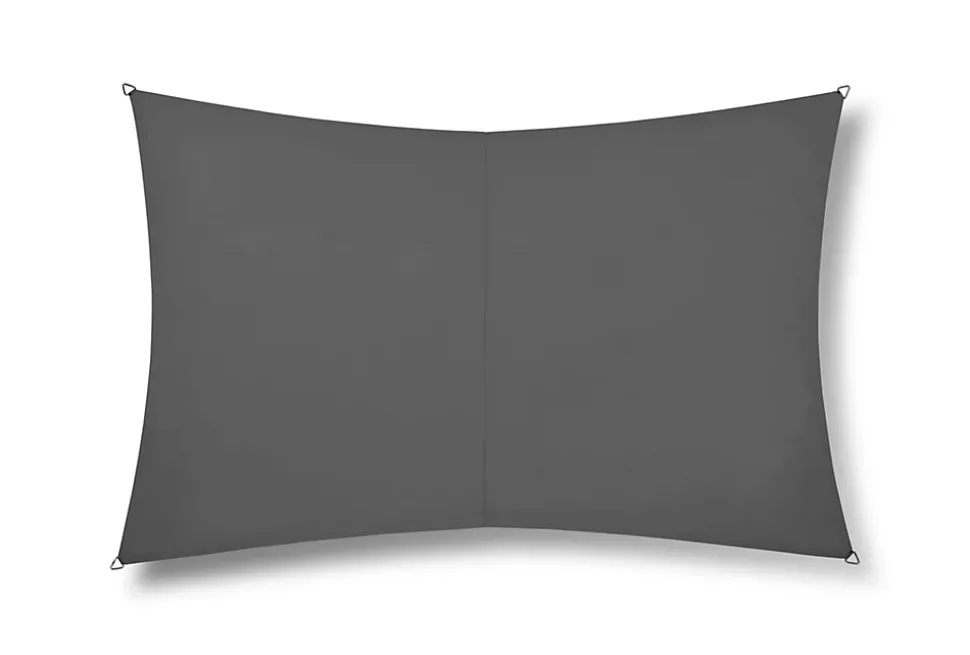 Voile d'ombrage Rivage rectangulaire 3 x 2 m ardoise Jardiline