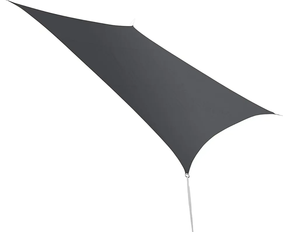 Voile d'ombrage Rivage rectangulaire 3 x 2 m ardoise Jardiline