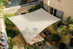 Voile d'ombrage Rivage rectangulaire 3 x 2 m grège Jardiline