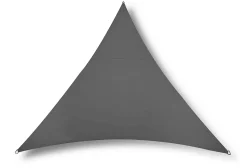 Voile d'ombrage Rivage triangulaire 5m de côté ardoise Jardiline