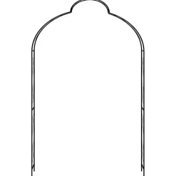 Voûte de jardin - VIDAXL - Noir - Métal - Fer enduit de poudre - 150x34x240 cm