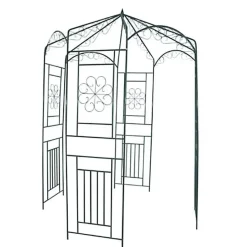 Voûte de jardin en métal VIDAXL - 250 cm - Vert foncé - Résistante aux intempéries