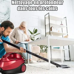 2000W Nettoyeur Vapeur Electrique Pression 4 Bar Volume de Vapeur Reglable avec Verrouillage Enfant pour Canape Tapis