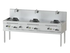 WOK GAZ SERIE 750 - 3 BRULEURS - 3 X 33 KW - NAYATI