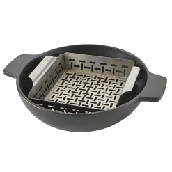Wok multifonction GoodHome en fonte et acier inoxydable