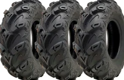 25x8.00-12 ATV Quad Tyre OBOR Mudsling WU05 E-Marked Road Legal 165kg (Set of 3)