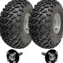 22x11.00-8 ATV Trailer Kit Utility Wheels Rims 35x35 Hub & Stub axles 900kgs