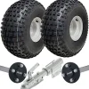 22x11.00-8 Knobby ATV Quad Trailer Kit Wheels Axles Swivel Hitch Max Load 310kgs