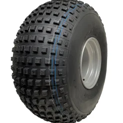 25x12.00-9 Pneu Knobby ATV Quad trailer john deere gator sur jante 100mm PCD à 4 crampons
