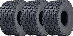 22x11.00-9 Slasher ATV Quad Tyres Wanda Race 48J Road Legal WP02 6ply (Set of 3)
