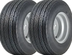 16.5x6.50-8 Trailer Tyres Wheel Assembly 4 Inch PCD Road Legal 355kgs (Set of 2)