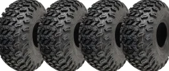 22x11.00-8 Utility ATV Tyres Grass Mower 4ply Road Legal Wanda P334 (Set of 4)