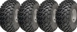 22x11.00-8 Utility ATV Tyres P334 Wheels 4ply 4 Inch PCD Steel Rims (Set of 4)