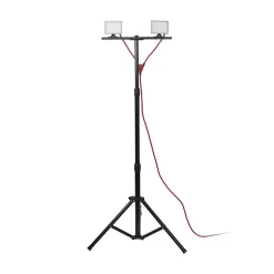 Xanlite - Projecteur de Chantier LED sur Pied, Filaire, x2 Projecteurs 20 W, 2800 Lumens - PR20W2T