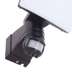Xanlite - Projecteur mural noir LED IP44 30W avec détecteur de mouvement, 3000 Lumens - PR30WMDV24